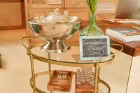 Wellness and hydration station at The Coco Café in Aruba, supporting a healthy vacation at Boardwalk Boutique Hotel Aruba.