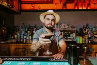 Craft cocktails at Azar Bar and The Coco Café in Aruba, popular adults-only evening spots recommended by Boardwalk Boutique Hotel Aruba.