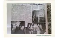 Historic newspaper and photo collage showcasing the heritage story of Boardwalk Boutique Hotel Aruba.
