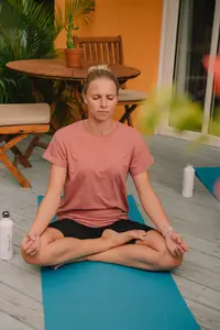 Meditation on patio